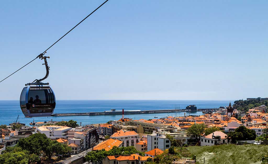 Teleférico do Funchal percurso Monte