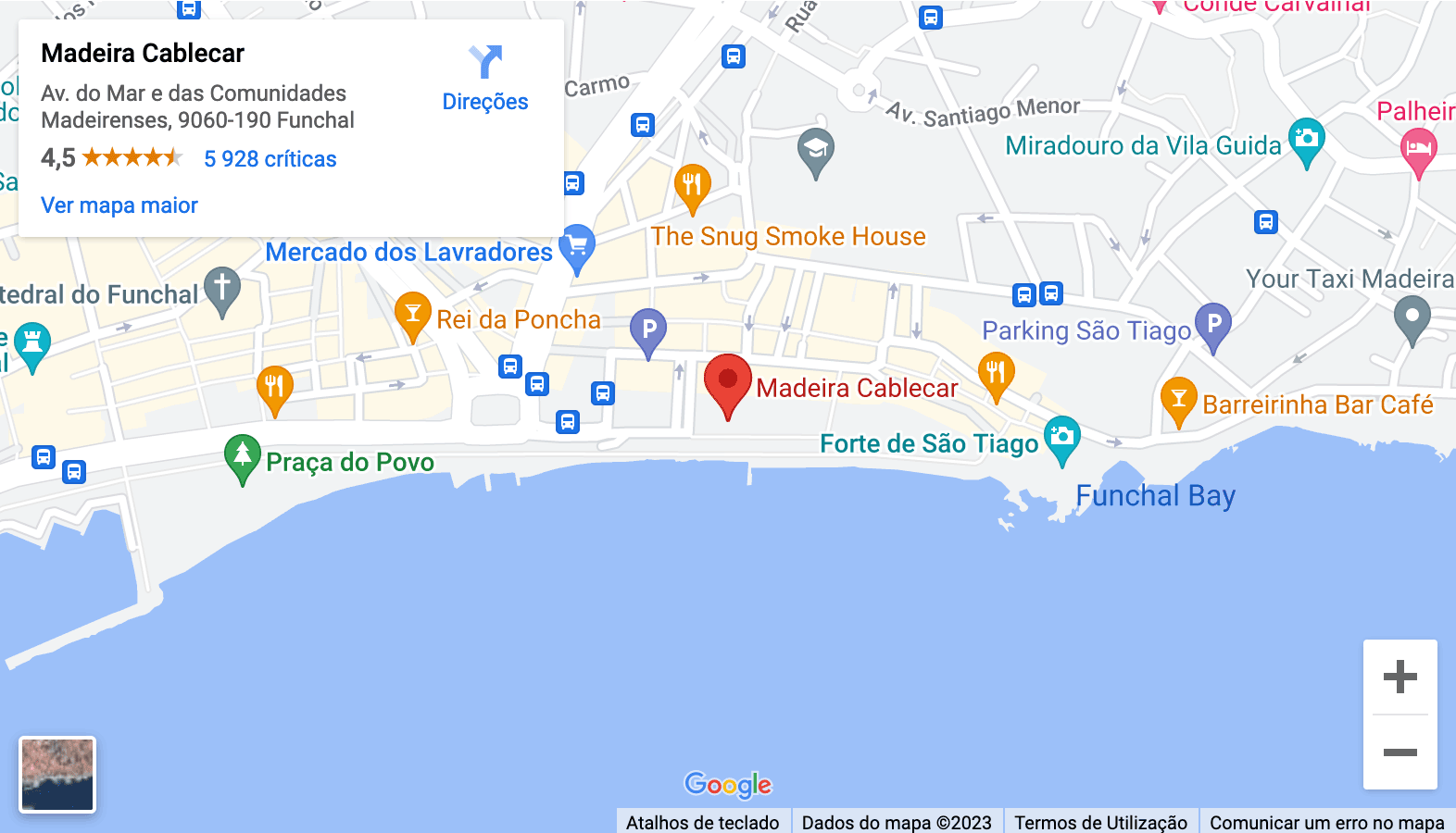 Madeira Cable Car Google Maps